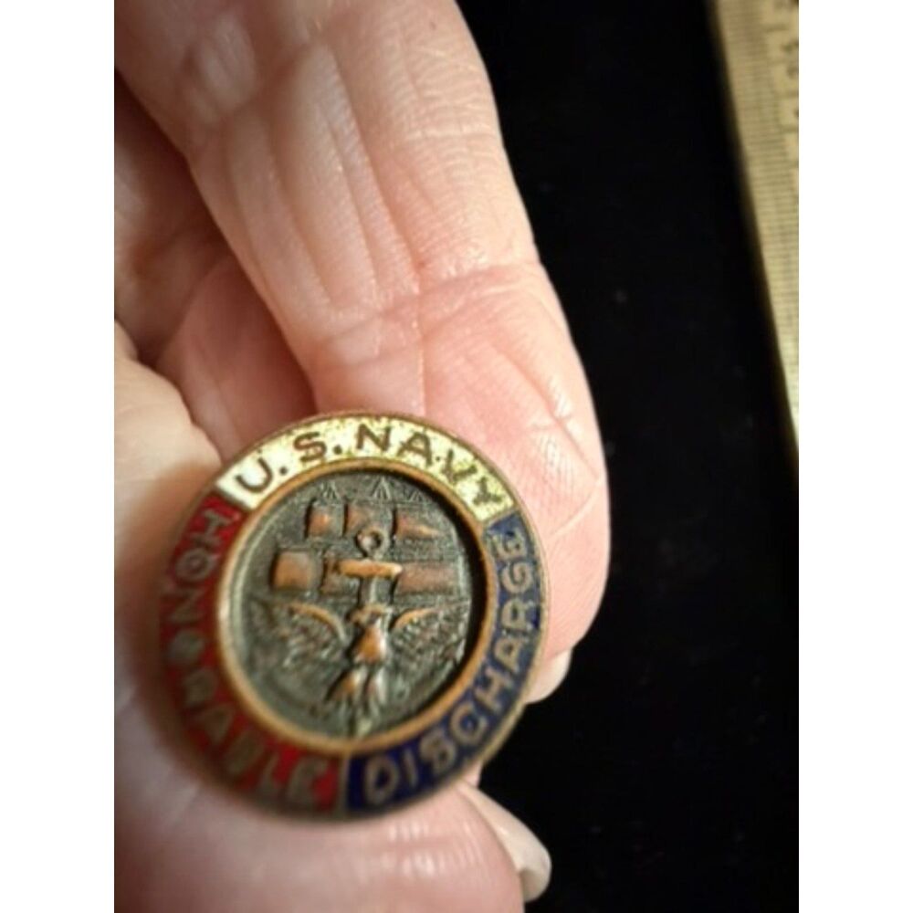 US Navy Honorably Discharged Lapel Pin